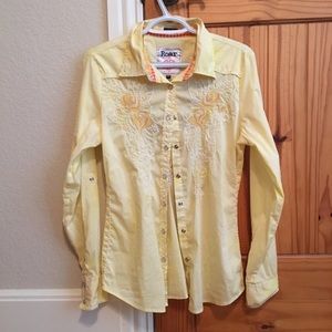 Yellow ROAR USA Button Up Shirt